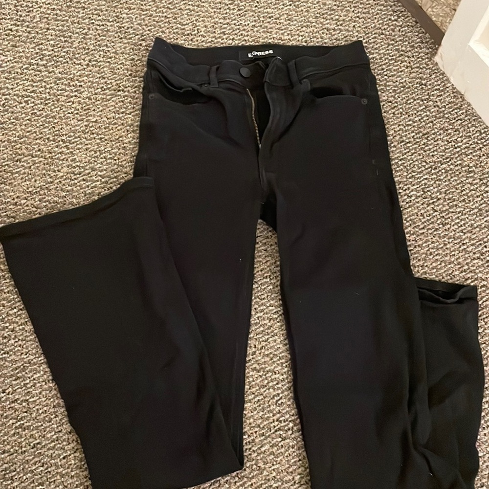 Black flare jeans